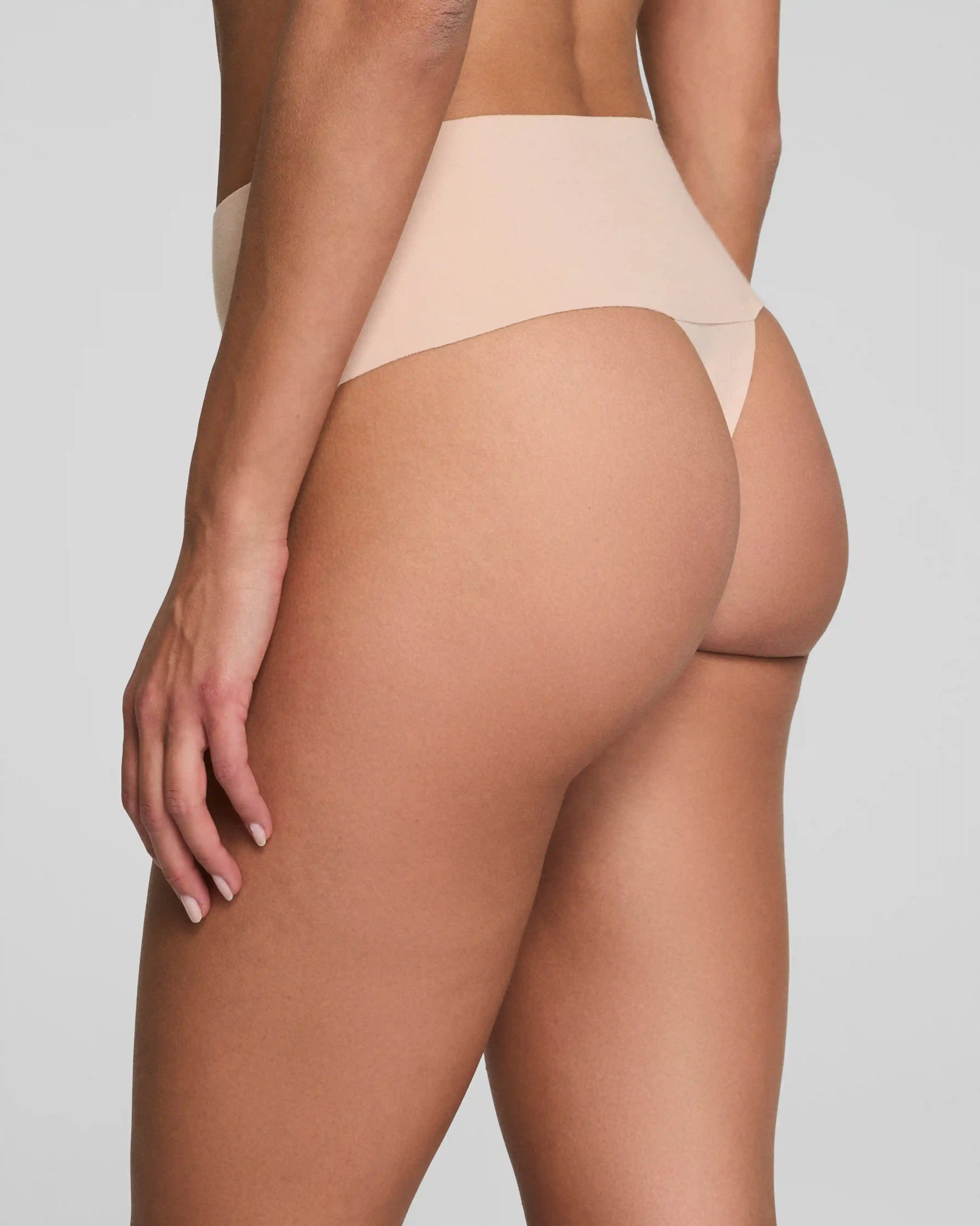 Alternative view of SPANXsupersmooth®  Undie-tectable® Supima® Cotton Thong | Soft Nude
