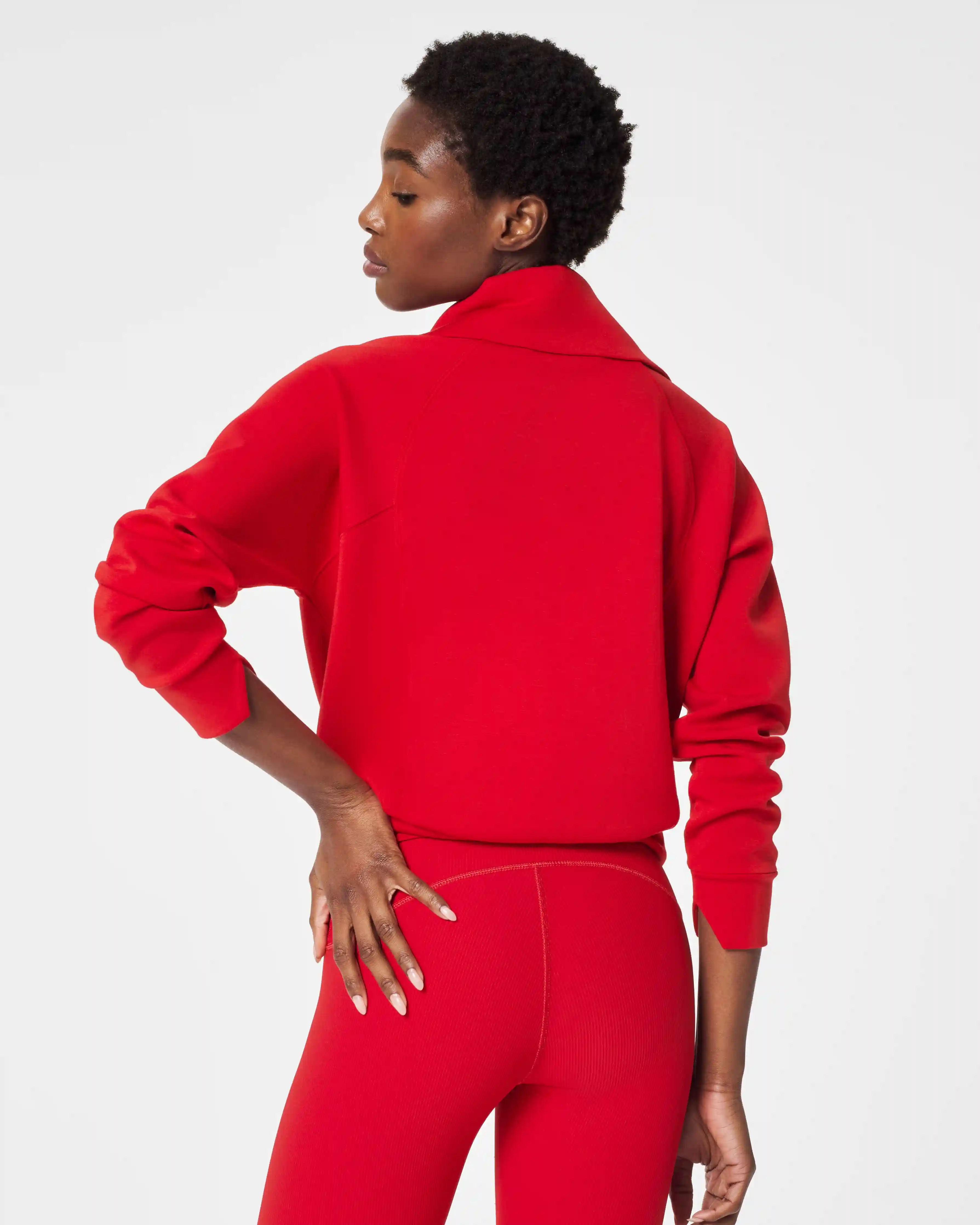 Alternative view of SPANX AirEssentials® Half Zip | SPANX® Red