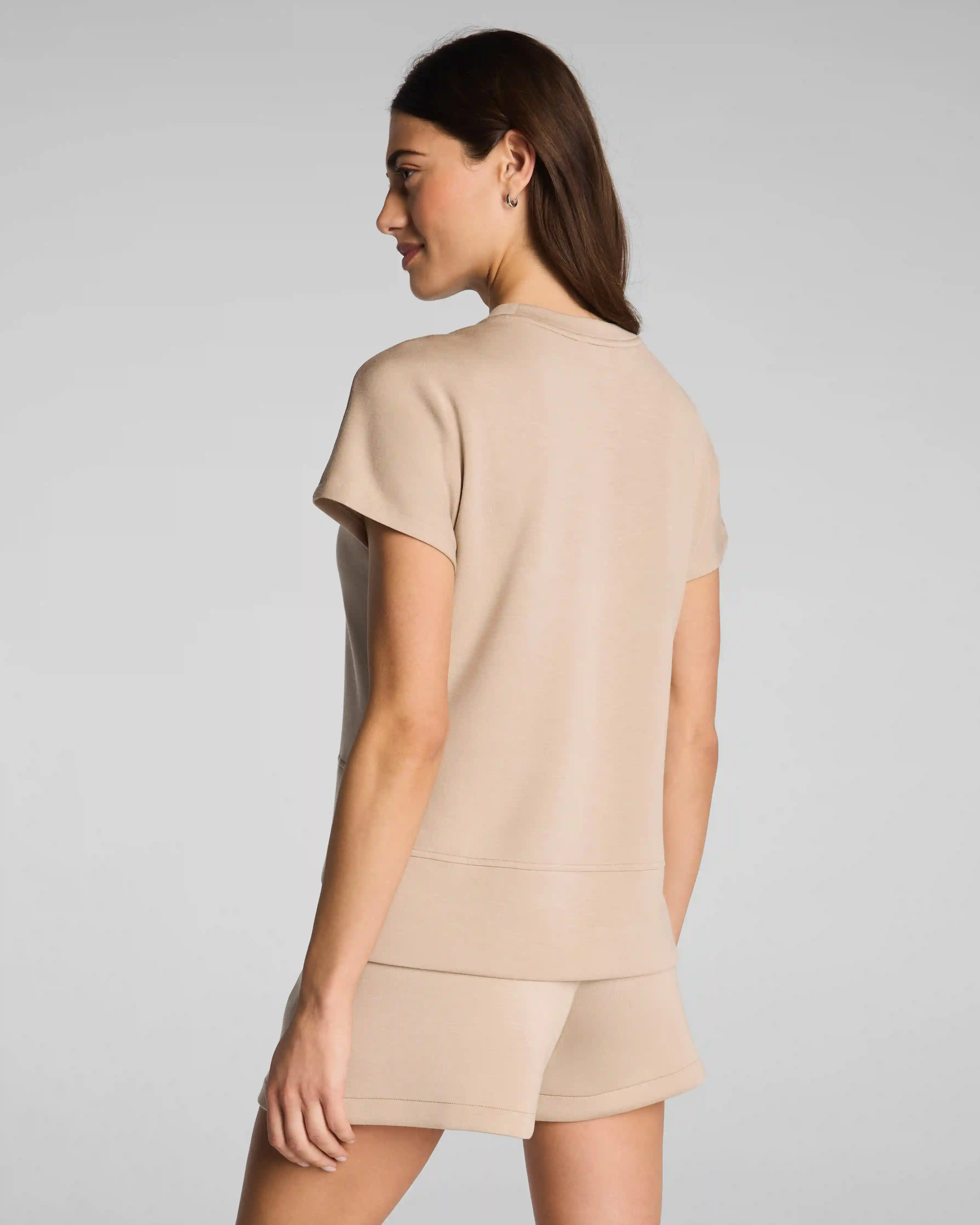 Alternative view of SPANX AirEssentials® Crewneck Tee | Dune