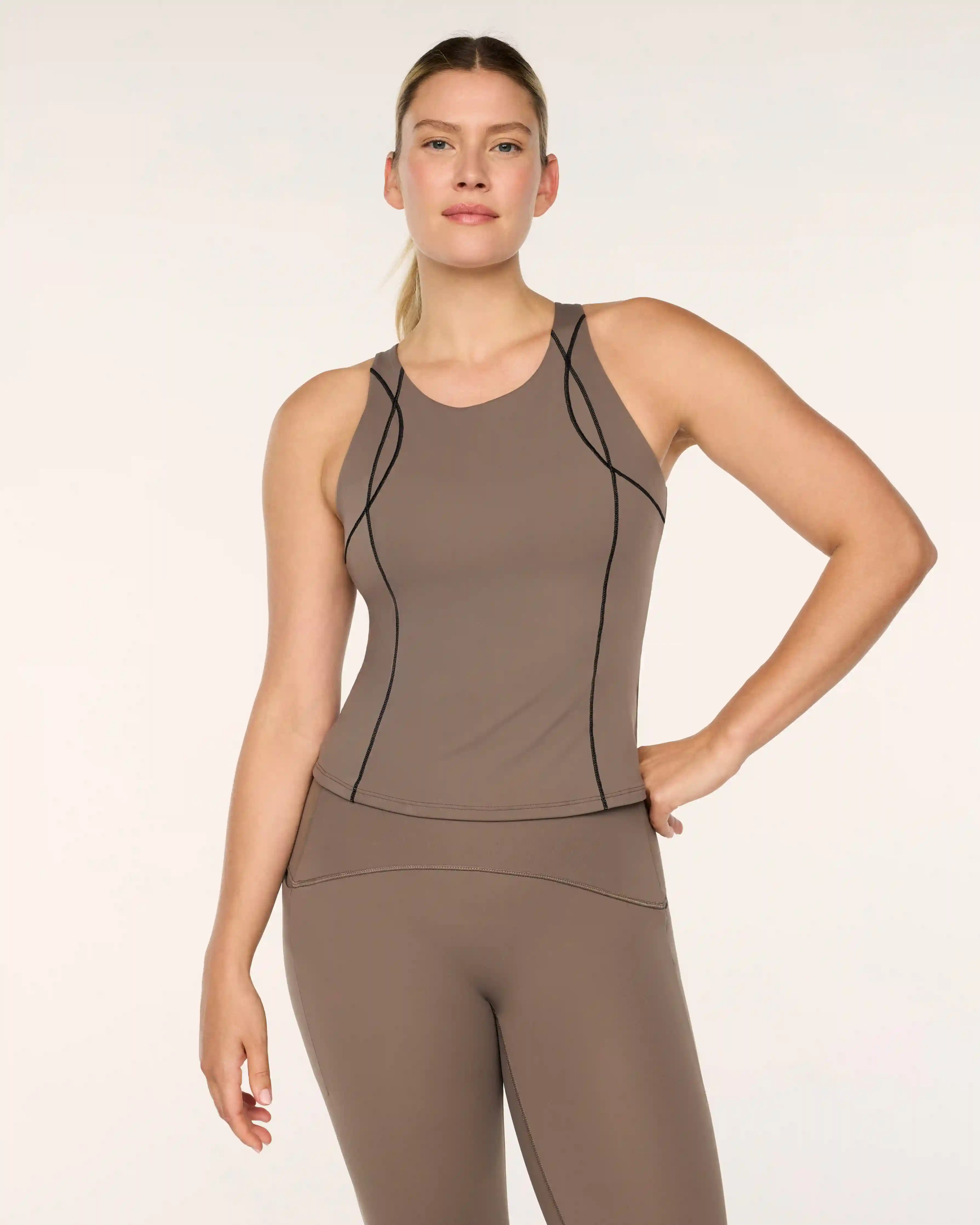 SPANX® BoostUp RunClub High Neck Shelf Tank | Ironstone