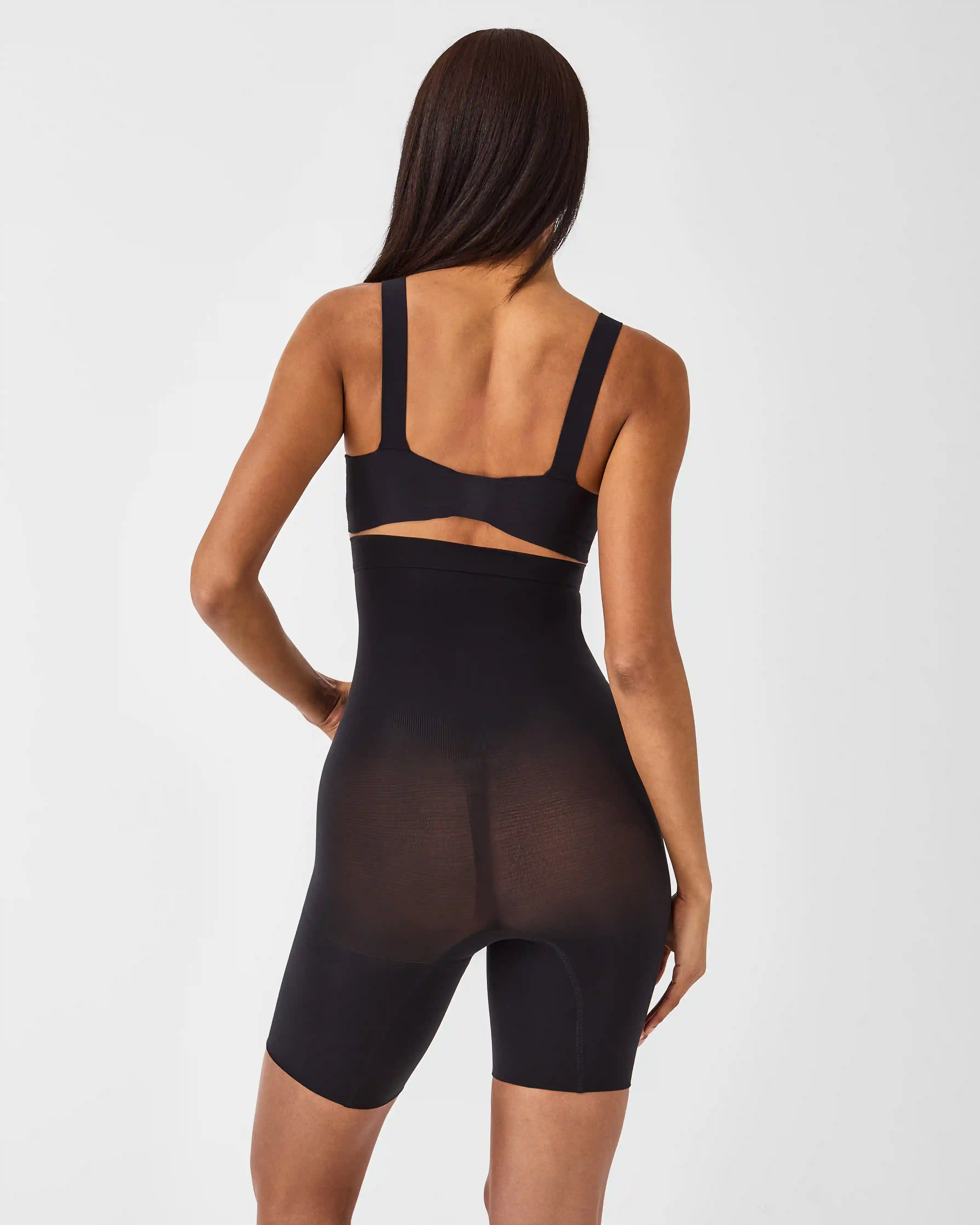 Alternative view of SPANXsculpt®  Seamless Power High-Waisted Mid-Thigh Short | Very Black