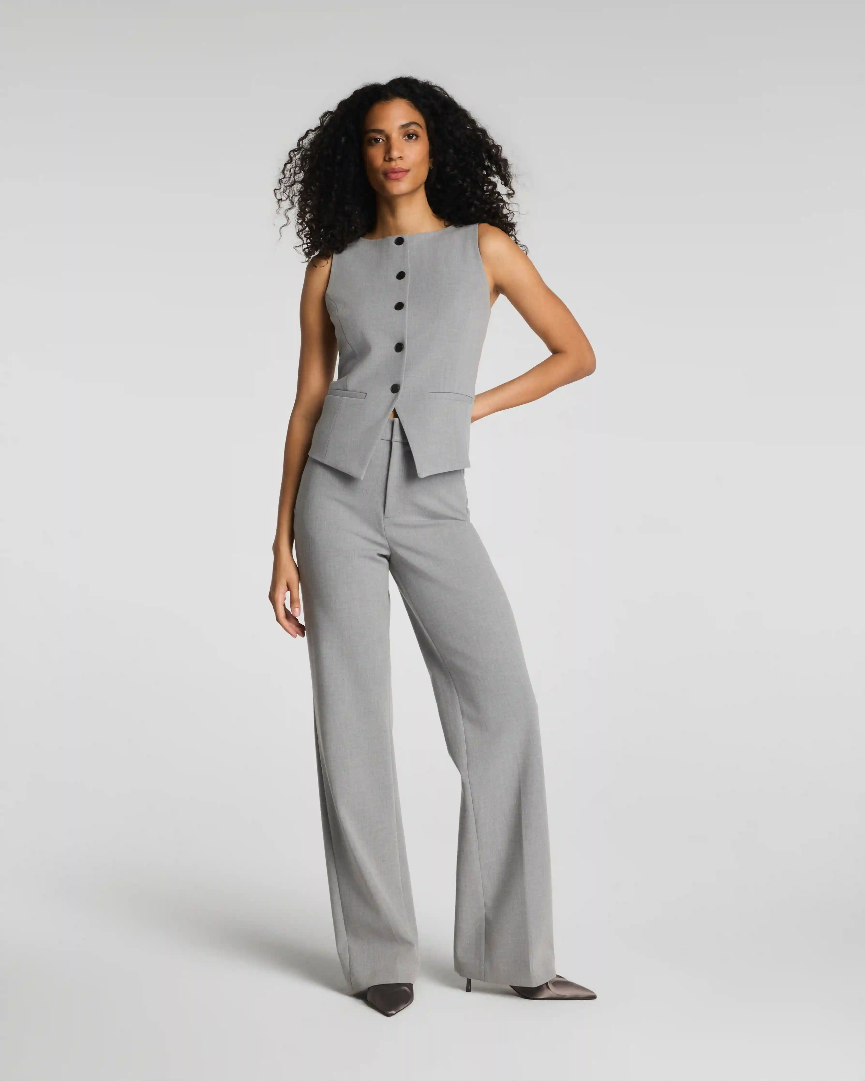 SPANXsupersmooth®  WellSuited 360 Easy Flare Pant | Heather Grey