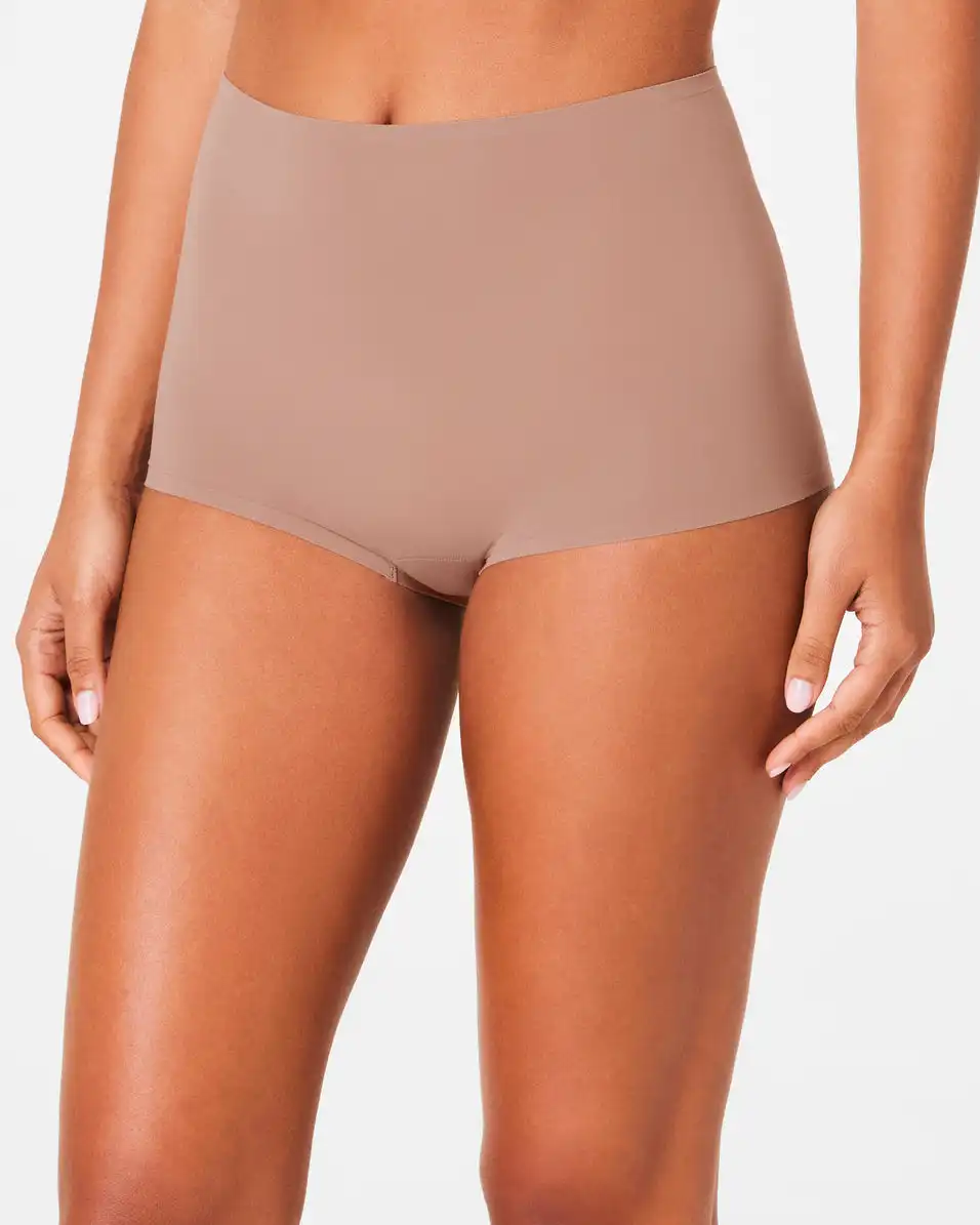 Alternative view of SPANXsmooth®  Fit-To-You Boyshort 3-Pack Box | Cafe Au Lait