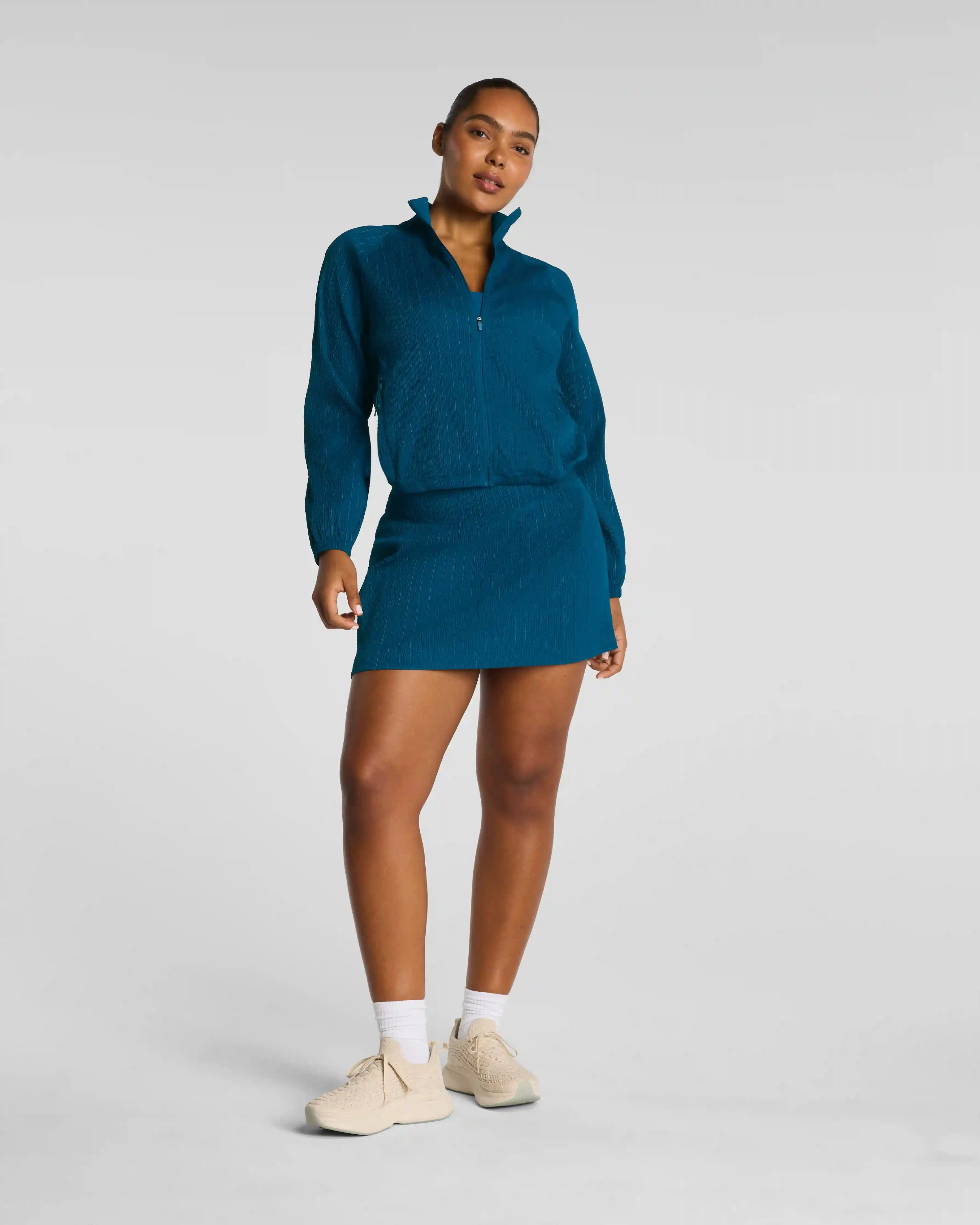 SPANXshape®  BoostUp Glow Weave Skort, 14" | Deep Cove