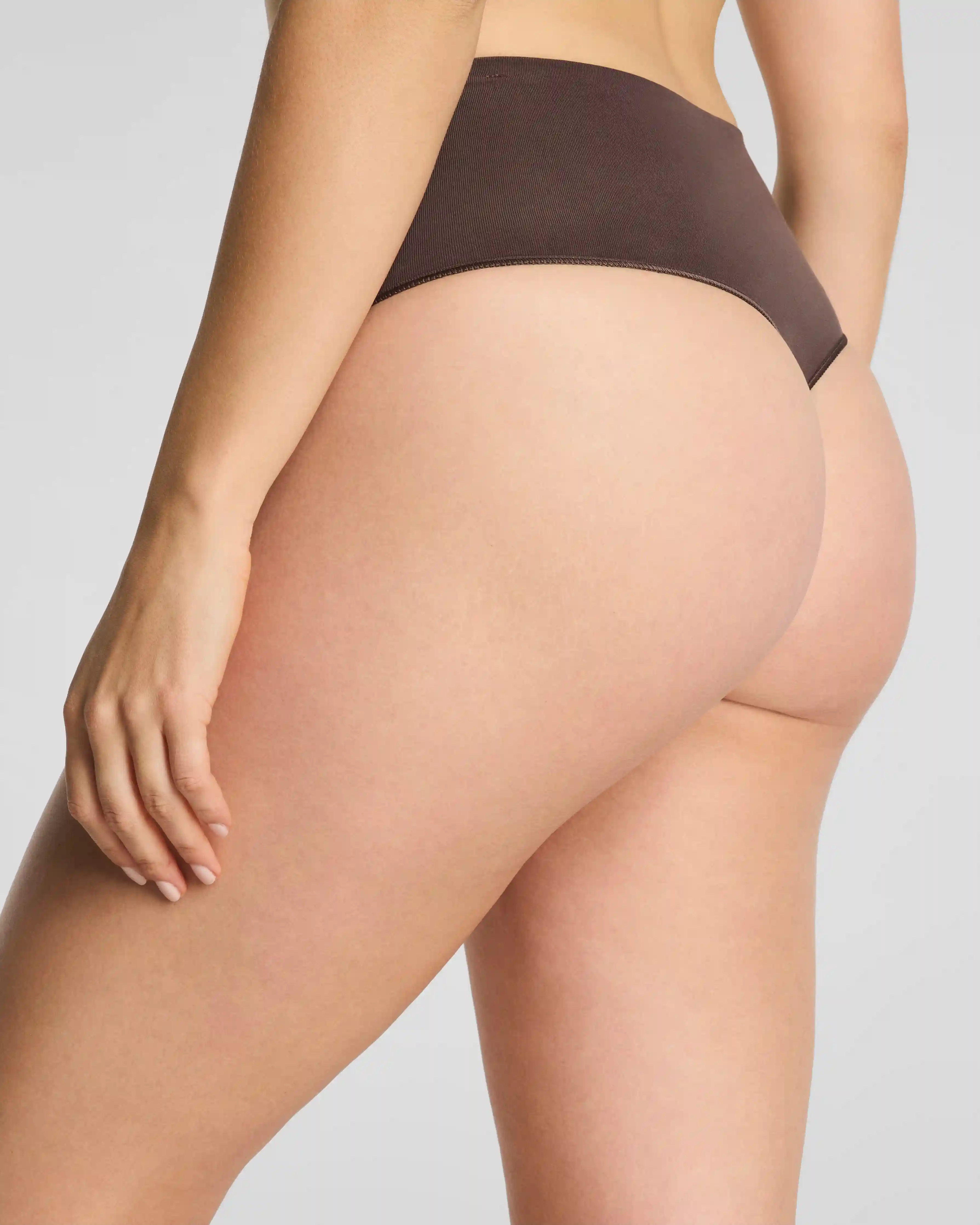 Alternative view of SPANXshape®  ExtraOrdinary Supima® Cotton Thong | Dark Cacao