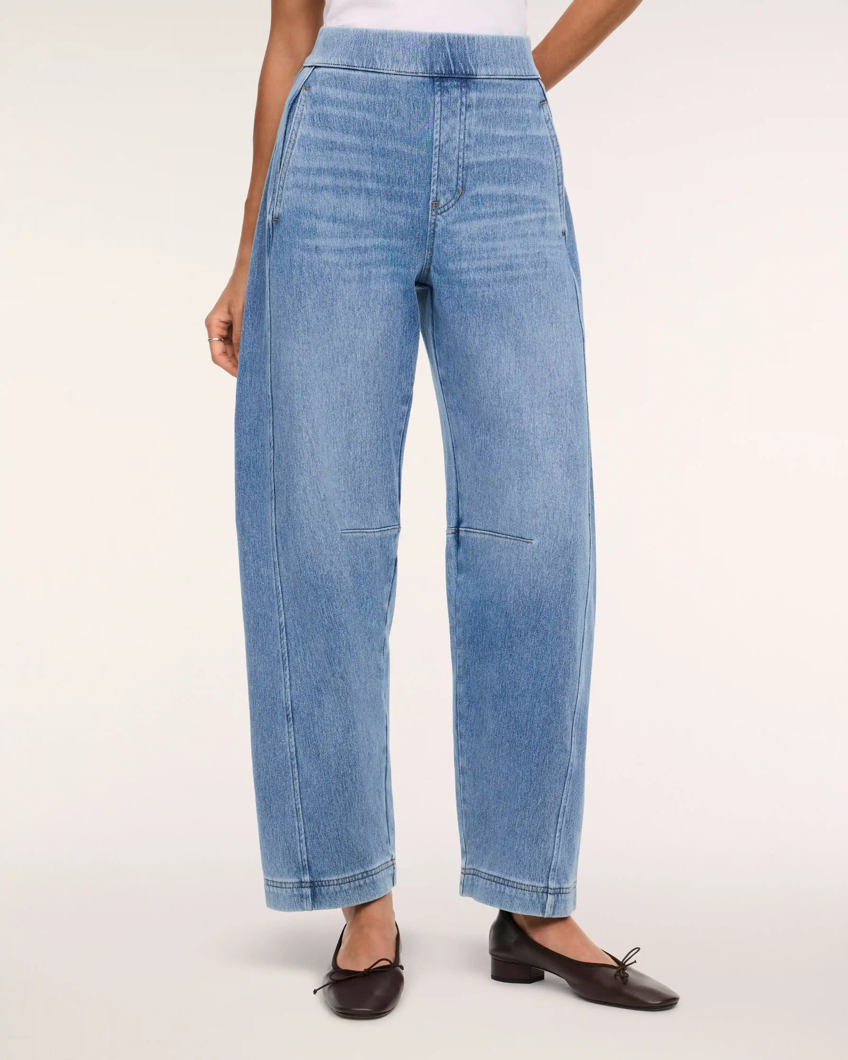 Alternative view of SPANX® Denim-ish Horseshoe Pant | Twilight Blue