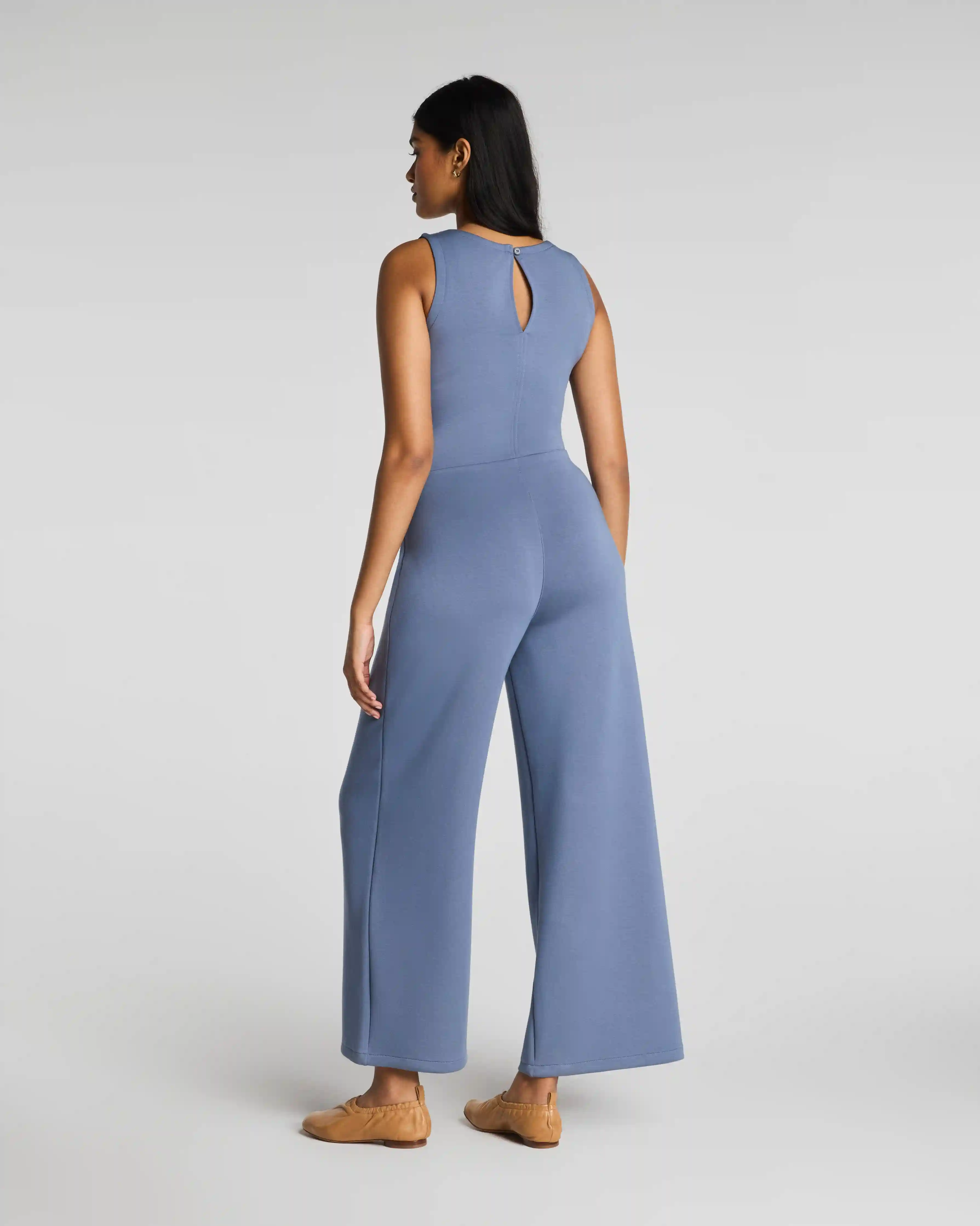 Alternative view of SPANX AirEssentials® Draped Sleeveless Jumpsuit | Rain