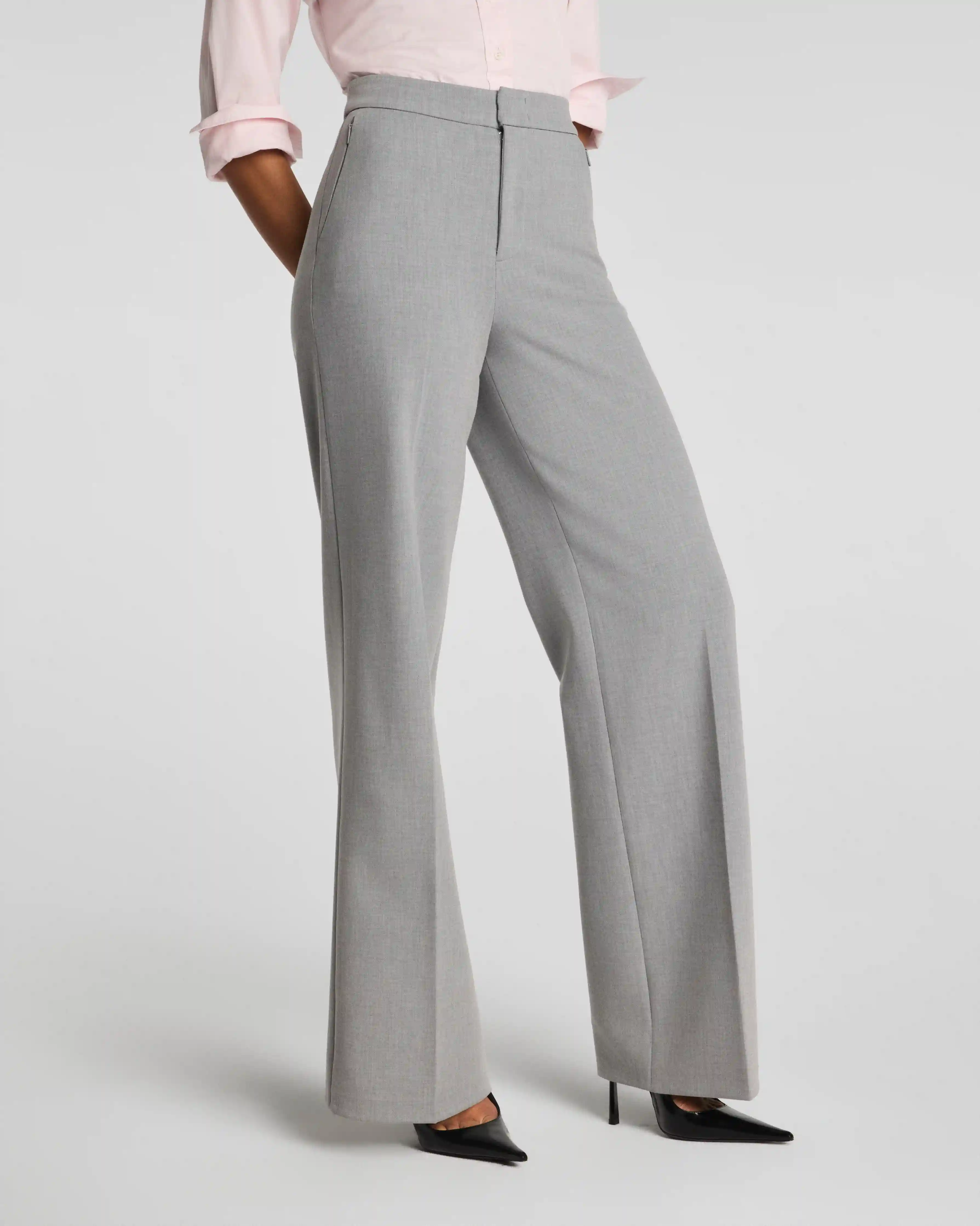 Alternative view of SPANXsupersmooth®  WellSuited 360 Wide Leg Pant | Heather Grey